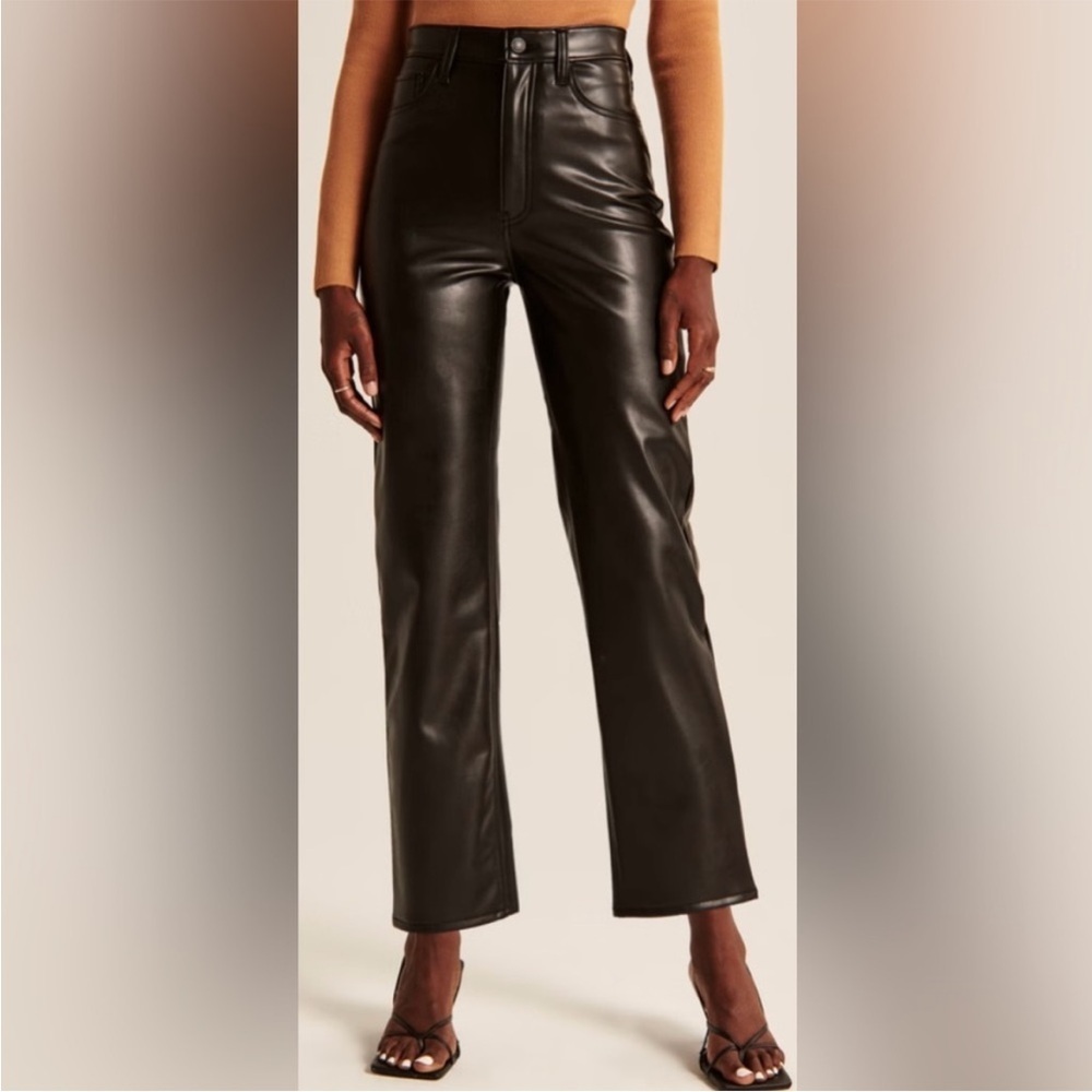 Abercrombie & Fitch Black Straight Leg Jeans